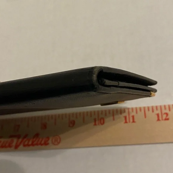 Dunhill Black Gold Trim Long Bifold Wallet - Picture 11 of 14